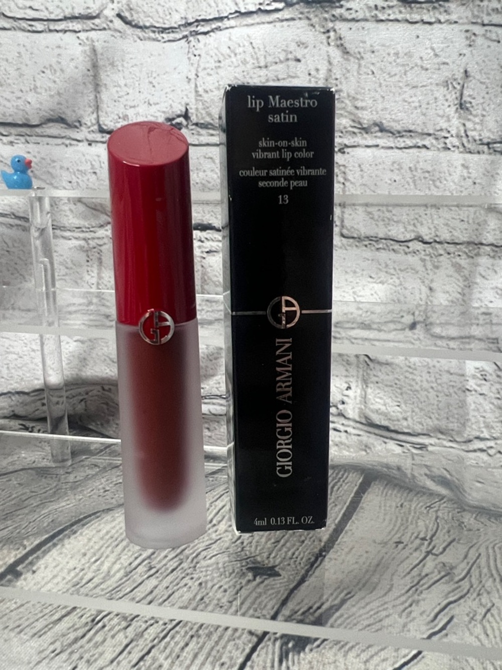NIB-Giorgio Armani Lip Maestro Satin Liquid Lipstick - Gala Night (13)